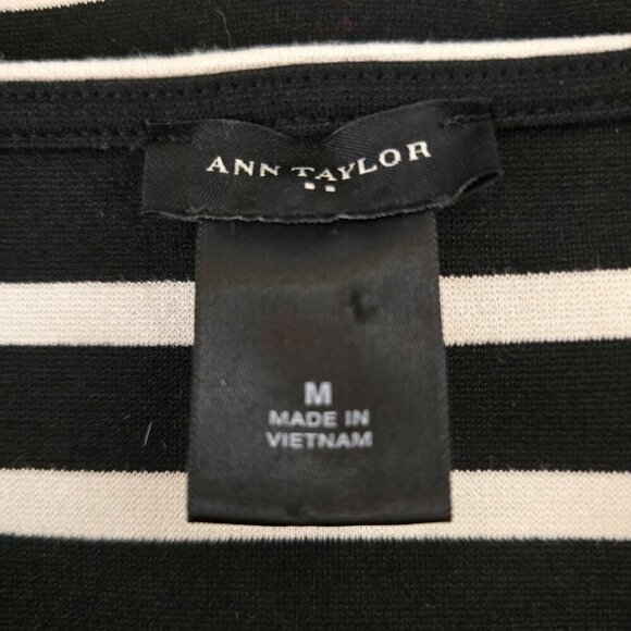Ann Taylor Black and White Striped Dress - Picture 5 of 7